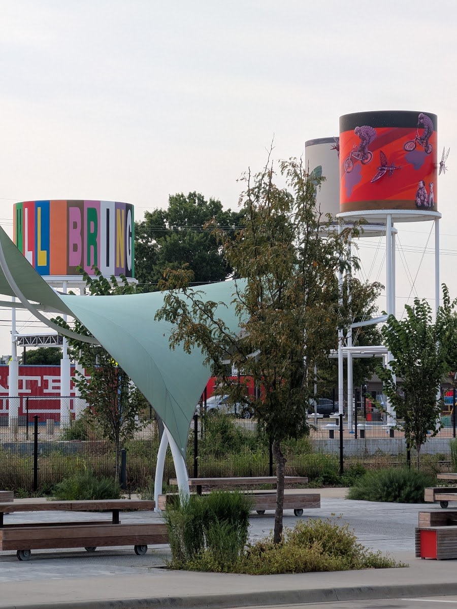 A colorful public space in Northwest Arkansas